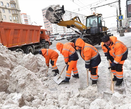 Уборка снега в Курске и  Курской области